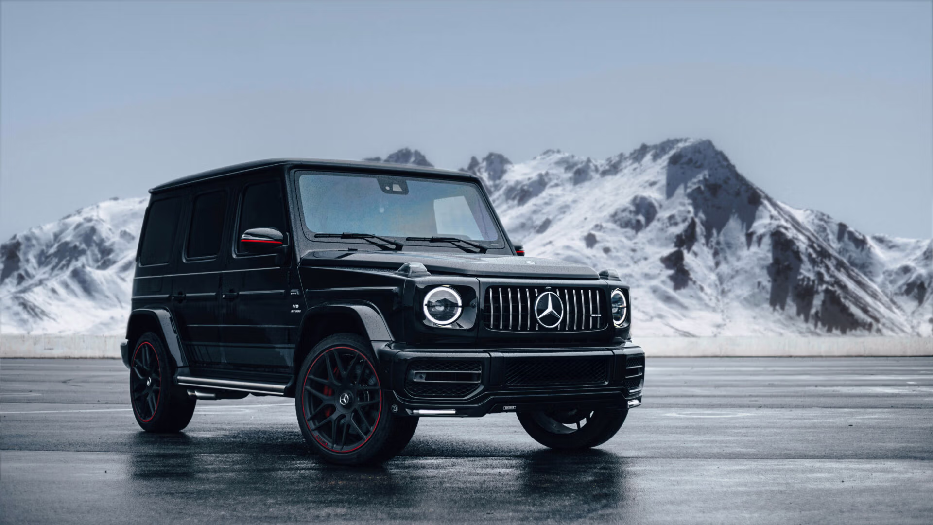 Mercedes G-Klasse vor Bergpanorama – Mercedes Spezialwerkstatt München