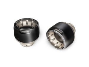 Akrapovič Tail pipe set (Titan) – Black für Porsche 718 Cayman GTS 4.0 / Boxster GTS 4.0