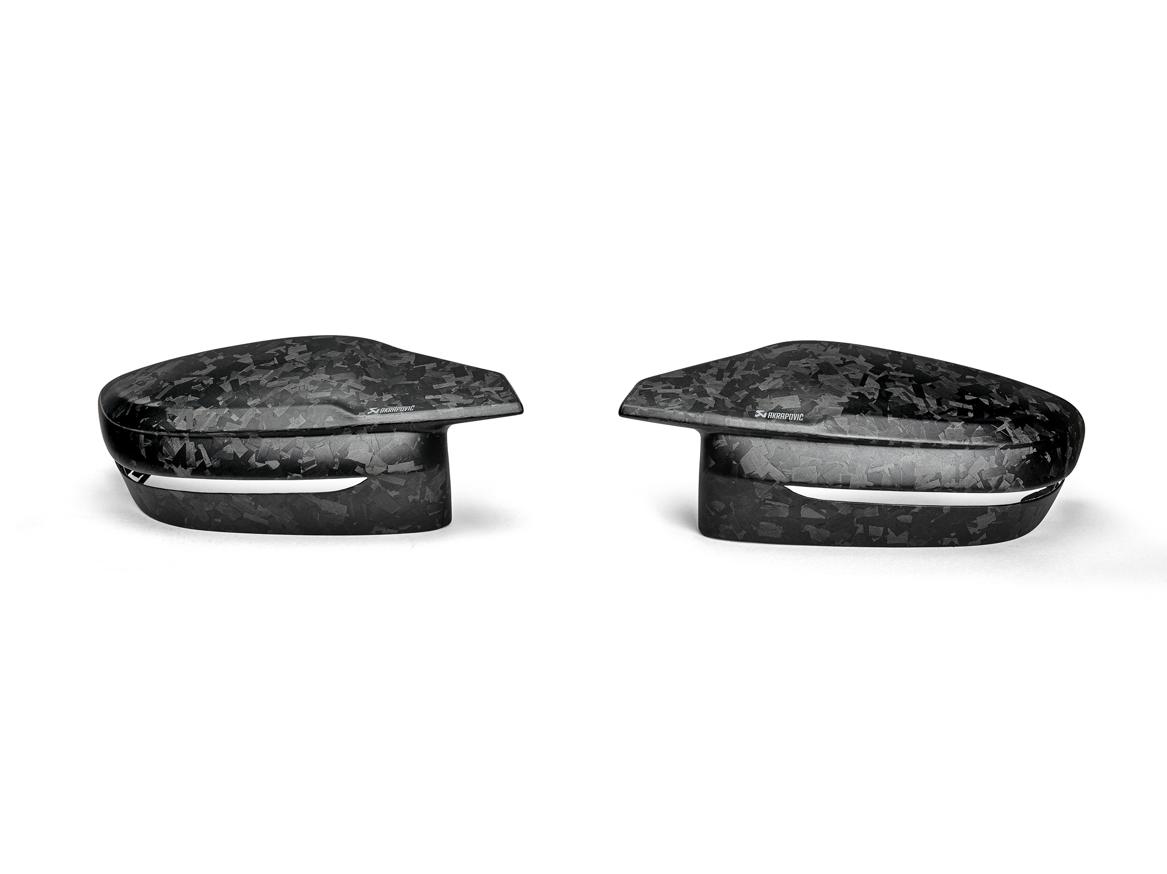 Akrapovič Chopped Carbon Fibre Mirror Cap Set - Matte für BMW M2 Coupé (G87) - OPF/GPF 1 Akrapovič Chopped Carbon Fibre Mirror Cap Set – Matte für BMW M4 (G82 / G83) – OPF/GPF