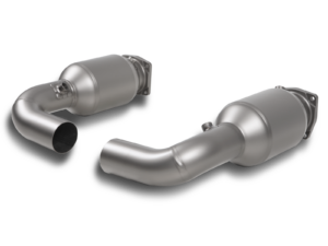 Akrapovič Link-pipe Set m. Kat (Titan) für Porsche 911 Turbo (997)