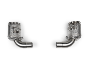 Akrapovič Link Pipe Set w Cat (Edelstahl) für Porsche 911 Carrera /T/S/4S/Cabriolet/Targa (992.2) – OPF/GPF