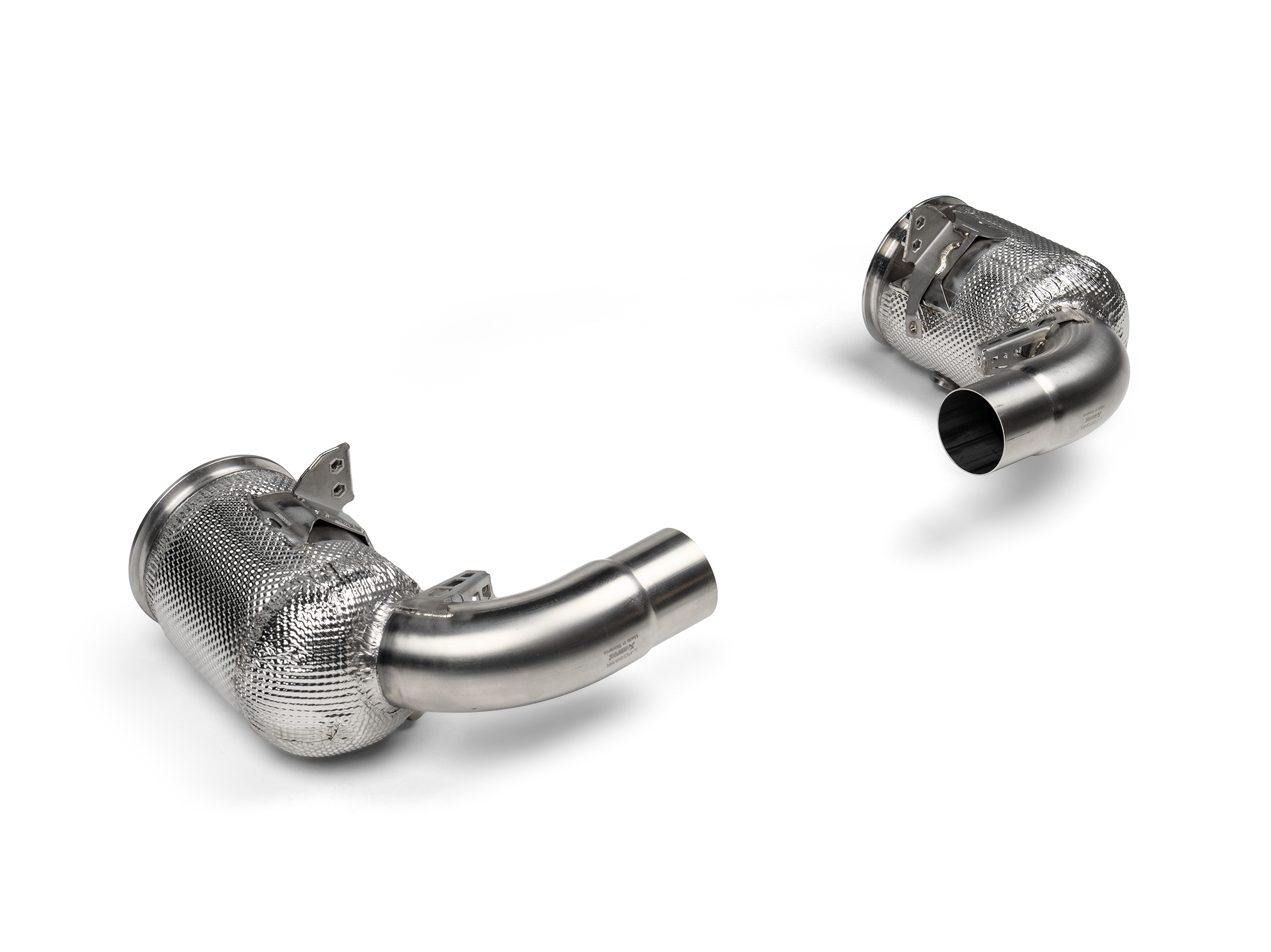 Akrapovič Link Pipe Set w Cat (Edelstahl) für Porsche 911 Carrera /T/S/4S/Cabriolet/Targa (992.2) – OPF/GPF - Ansicht 2