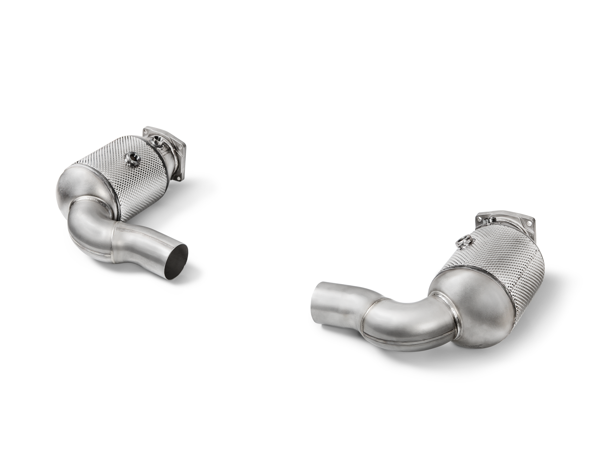 Akrapovič Link Pipe Set w Cat (Edelstahl) für Porsche 911 Turbo / Turbo S (991.2)
