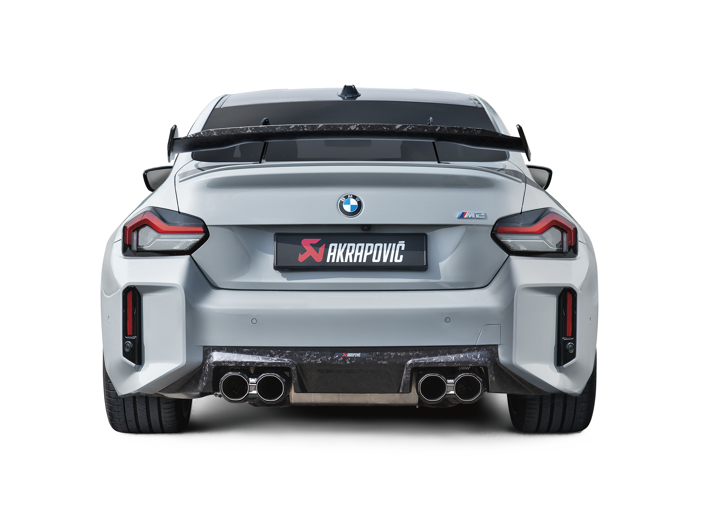 Akrapovič Rear Chopped Carbon Fibre Diffuser – Matte für BMW M2 Coupé (G87) – OPF/GPF - Ansicht 2