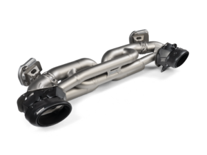 Akrapovič Tail pipe set (Titan) – Black für Porsche 911 Turbo / Turbo S / Cabriolet / Sport Classic (992)
